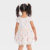 Toddler Girls' Ice Cream Tank Tulle Dress - Cat & Jack™ White - 2 of 3