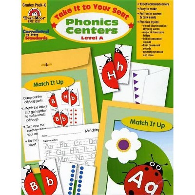 Phonics Centers Level A - (Take It to Your Seat) (Paperback)