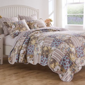 Greenland Home Fashions French Country 2-Piece Twin/XL Quilt Set, 68x88 Inch - 1 of 4