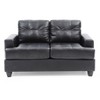 TiramisuBest Dark Gray Traditional Loveseat, Classic Upholstered Sofa for Living Room or Sitting Area - 2 of 4
