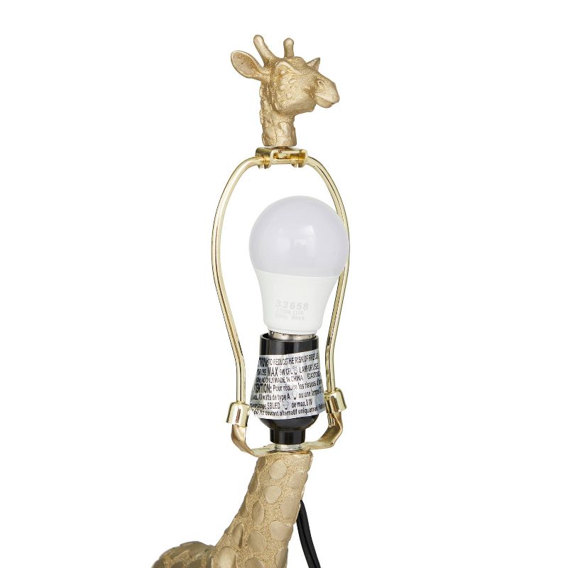 Eclectic Polyresin Giraffe Table Lamp Gold - Olivia &#38; May, 6 of 17