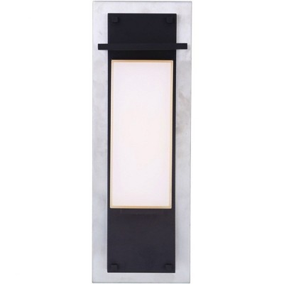 24" Stainless Steel and Midnight LED Wall Lantern Sconce