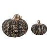 Transpac Resin 7 in. Multicolor Halloween Pumpkins Set of 2 - 2 of 4