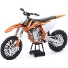 KTM 450 SX-F Dirt Bike Orange and White 1/10 Diecast Motorcycle Model by New Ray - 2 of 4