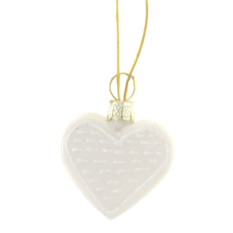 Cody Foster 1.5 Inch Tiny Hearts Set/5 Love Sweetheart Valentine Tree Ornaments, 5 of 7