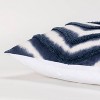 20'x20' Oversize Craft Square Throw Pillow Blue - Rizzy Home: Bohemian Style, Cotton Texture, Indoor Decor - 4 of 4