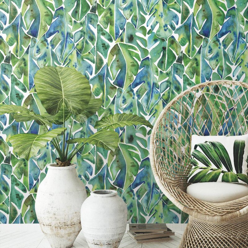 RoomMates Cat Coquillette Philodendron Peel and Stick Wallpaper Green, 6 of 9