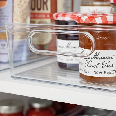iDESIGN Recycled Plastic Pantry Storage Organizer: Clear Kitchen Cabinet Bins for Snack Organization, Set of 2 — фото 5