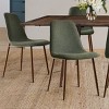 9-Piece Dining Set for 8,Walnut Rectangular Extendable Dining Table 95" L with Beige Armless Kitchen Chairs for Dining Room,Farmhouse-Tanpinhause - 3 of 4