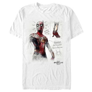 Men's Marvel Spider-Man: Now Way Home Integrated Suit Sketch T-Shirt - 1 of 4