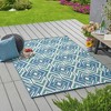 Outdoor Area Rug,  Rectangle Indoor Outdoor Home Decor Camping Rug For Living Room Balcony Porch Backyard Patio Kitchen, Easy-Cleaning - 4 of 4