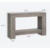 Console Table for Entryway, Entry Accent Table for Living Room, Long Console Table with Storage, 2-Tier Farmhouse Hallway Table - 3 of 4