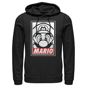 Men's Nintendo Mario Close Up Pull Over Hoodie - 1 of 3