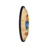 College Basketball Hardwood Design Oval Slimline Lighted Wall Sign - 3 of 4