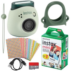 Fujifilm Instax Pal Digital Camera, 20 Fujifilm Mini Films, Decorative Stickers, Grip for Camera with USB, Micro SD and Cloth - 1 of 4