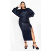 Women's Plus Size Tilly Sequin Dress - cobalt | CITY CHIC - 2 of 4