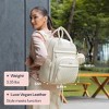 BabbleRoo Premium Vegan Leather Diaper Bag Backpack, Travel Backpac,Spacious & Stylish Nappy Organizer - 3 of 4