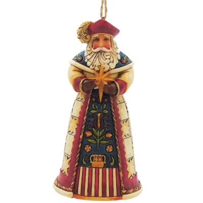 Jim Shore 4.75" Polish Santa Ornament Heartwood Creek  -  Tree Ornaments