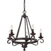 Quoizel Lighting Noble 5 - Light Chandelier in  Rustic Black - 4 of 4