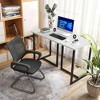 Tangkula 47" Modern Computer Desk w/ Metal Frame & 2 Cable Management Holes Home Office - 3 of 4