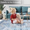 Area Rug 5x7 Washable Vintage Carpet for Office Soft Retro Low Pile Thin Rug Non Slip Oriental Medallion Floor Cover for Bedroom Dining Room - 2 of 4
