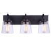 Craftmade Lighting Elsa 3 - Light Vanity in  Flat Black - 3 of 4
