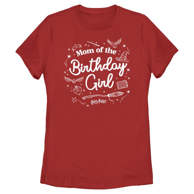 Women's Harry Potter Birthday Girl Mom T-Shirt, 1 of 5
