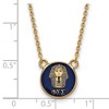 Black Bow Jewelry 14k Yellow Gold Plated Sterling Silver Phi Sigma Sigma Greek Life Necklace 18 Inch - 2 of 4