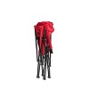 High Back Heavy Duty Lawn Chair Support 250LBS, Portable Collapsible Chair with Cup Holder - 3 of 4