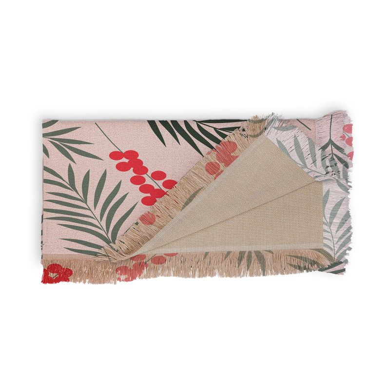 Emanuela Carratoni Holiday Mistletoe 56"x46" Woven Throw Blanket - Deny Designs, 4 of 5