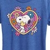 Women's - Peanuts - Hug Heart Flower Short Sleeve Graphic T-Shirt - 2 of 4