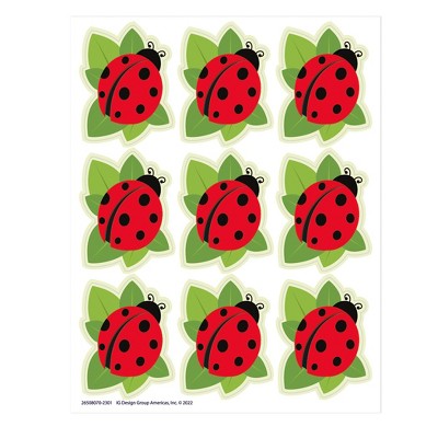 Eureka® Ladybugs Giant Stickers, 36 Per Pack, 12 Packs