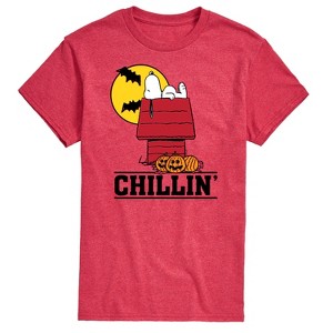 Men's - Peanuts - Snoopy Halloween House Chillin' Short Sleeve Graphic T-Shirt - 1 of 4