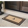A1HC Natural Rubber Coir Outdoor Doormat 24x48 Monogrammed Anti-Shed Treated Durable Front Door Mat - 2 of 4