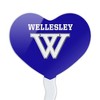 Wellesley College Primary Logo Heart Love Cupcake Picks Toppers Decoration Set of 6 - 2 of 4