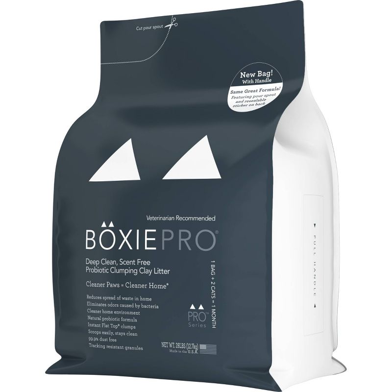 Boxiecat Deep Clean Scent-Free Probiotic Clumping Litter - 28lbs, 1 of 11