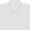 Black Bow Jewelry 1.5mm Sterling Silver, Round Solid Spiga Chain Necklace - 3 of 4