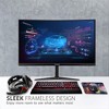 Manufacturer Refurbished - ViewSonic 1080p 1ms 165Hz Curved Gaming Monito  VX2418C 24" FreeSync Premium (Renewed) - 3 of 4