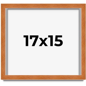 PosterPalooza | Modernist Brown Picture Frame - UV Acrylic, Backing Board, Hanging Hardware Included - 1 of 4