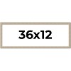 PosterPalooza | 36x12 Thin Barnwood Picture Frame, UV Acrylic, 2 Finishes - Grey and Black - 2 of 4