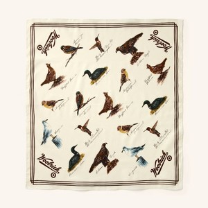 Adult Bird Motif Cotton Bandana - Woolrich x Target Cream Multi - 1 of 4