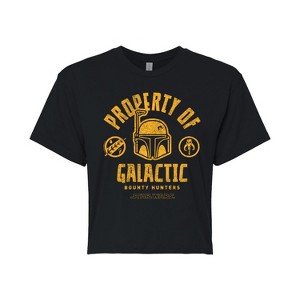 Women's - Star Wars - Property Of Galactic Bh Cropped Graphic T-Shirt - 1 of 4