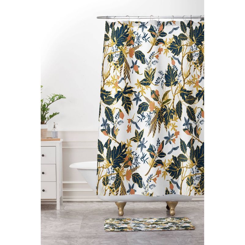 Autumnal Nature I Shower Curtain Blue - Deny Designs, 4 of 7