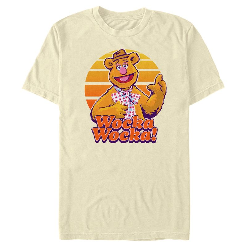 Men's The Muppets Fozzie Retro Bear T-Shirt, 1 of 5