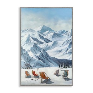 Stupell Industries Lounging At The Lifts Framed Giclee Art - 1 of 4