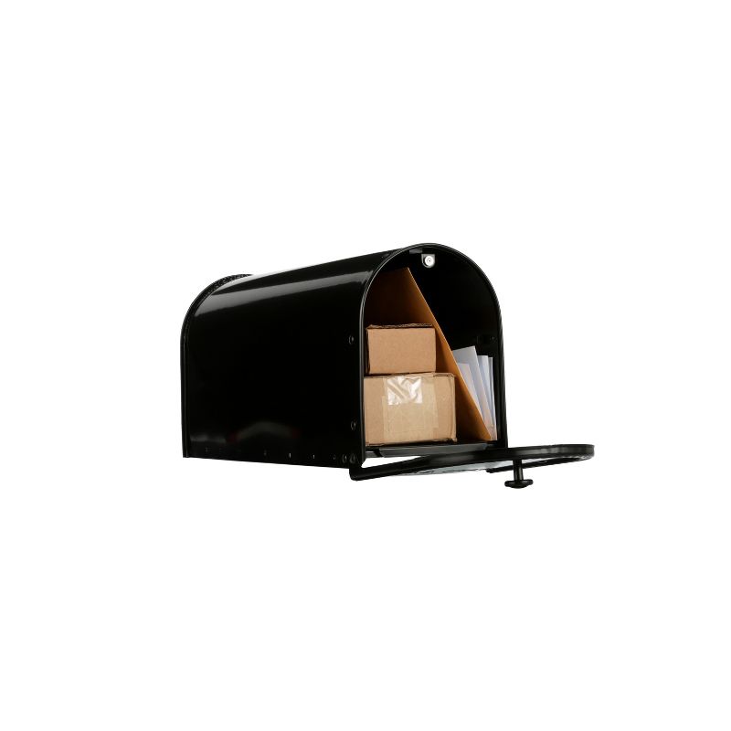Architectural Mailboxes Edwards Post Mount Mailbox Black, 2 of 4