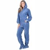 Footed Pajamas - Under The Sea Adult Hoodie Chenille One Piece - 3 of 4