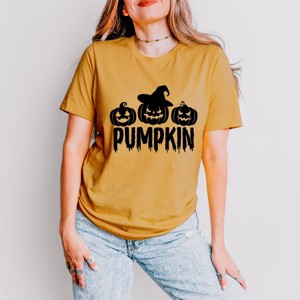 Simply Sage Market Pumpkin Trio Short Sleeve Tee - 1 of 4