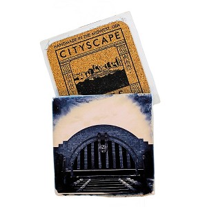 Cityscape Tiles 4.25 In Union Terminal Museum Center Coasters - 1 of 3