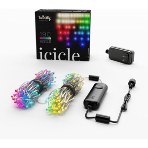 Twinkly Icicle App-Controlled LED Christmas Lights Indoor and Outdoor Smart Lighting Decoration - 1 of 4